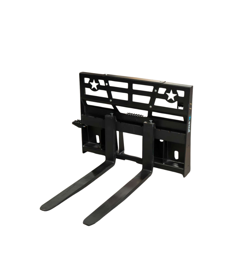 Pallet Forks for Skid Steer | 42"-48" | Class 2 Compatible | Heavy-Duty Steel | Star Industries