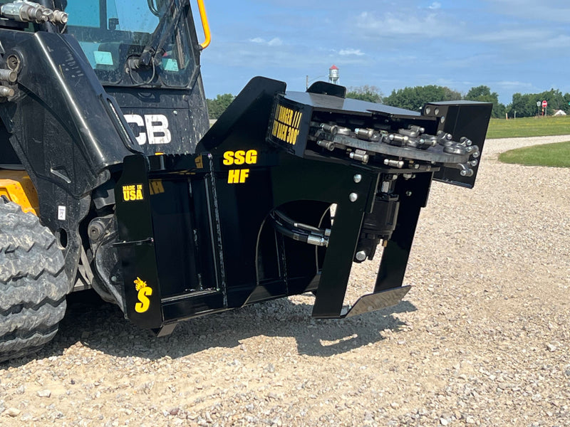 Stump Grinder for Skid Steer | 25" Cutting Wheel | Cuts 8" Below Grade | Stinger Attachments