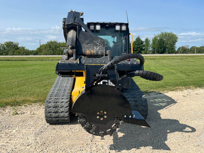 Stump Grinder for Skid Steer | 25" Cutting Wheel | Cuts 8" Below Grade | Stinger Attachments