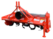 Rear view of BEFCO TILL-RITE T30 rotary tiller showing PTO driveline and robust construction.