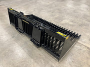 Back view of the side of Stinger Attachments Tractor-Rock-Bucket