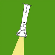 Diagram showing BEFCO Turbo-Hop 303 spreader with directional adjustment for precise material placement.