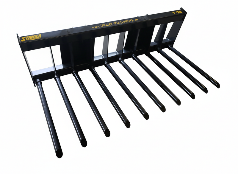 Container Loading Long Tine Tractor Manure Tine Bucket Attachment – Heavy-Duty Waste Handling for ...