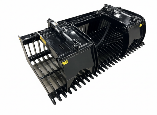 Skid Steer Rock Grapple Bucket from Stinger Attachments