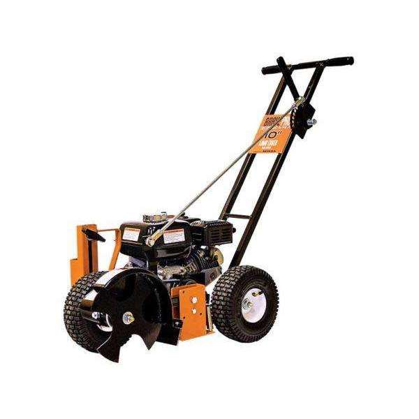 Brave Pro Edge Scaper for Walk-Behind Edging | 10" Blade | Honda GX-160 Engine | Brave