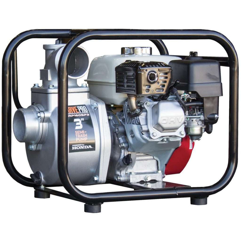 4 Inch Semi-Trash Water Pump for Dewatering | 259 GPM | Honda GX160 Engine | Brave