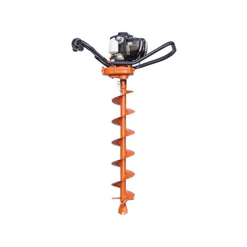 BravePro One Man Earth Auger for Ground Drilling | 2-8 Inch Capacity | 51 ft-lbs Torque | Honda GX35 Engine | Brave