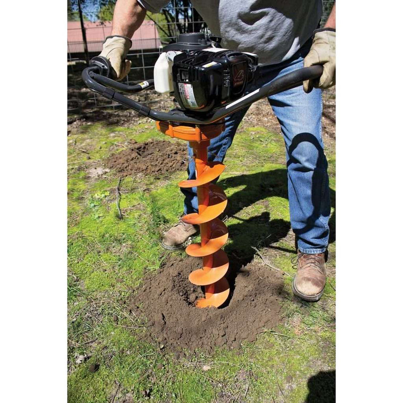 BravePro One Man Earth Auger for Ground Drilling | 2-8 Inch Capacity | 51 ft-lbs Torque | Honda GX35 Engine | Brave
