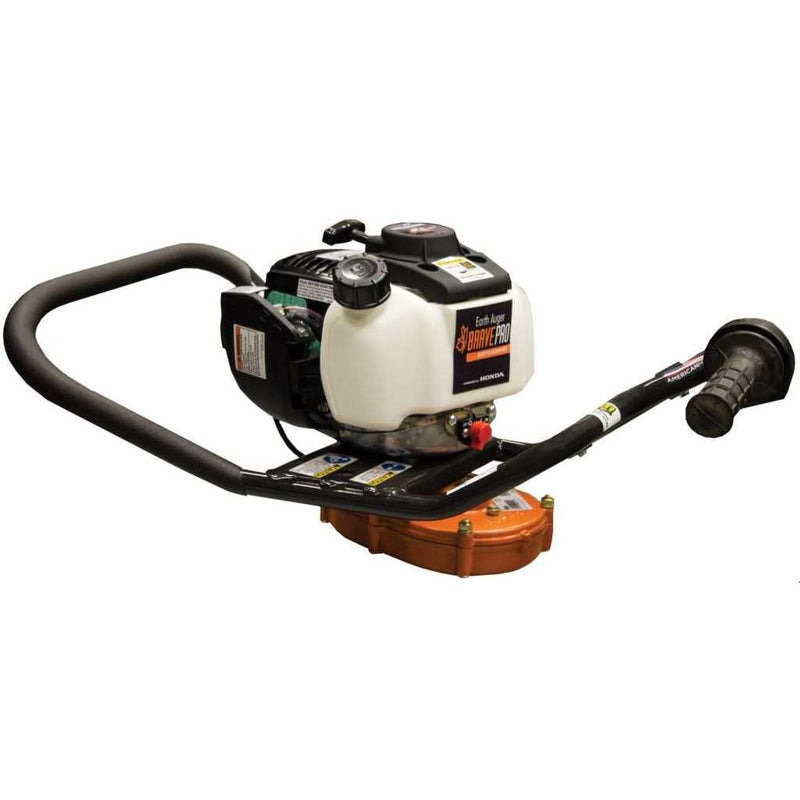 BravePro One Man Earth Auger for Ground Drilling | 2-8 Inch Capacity | 51 ft-lbs Torque | Honda GX35 Engine | Brave