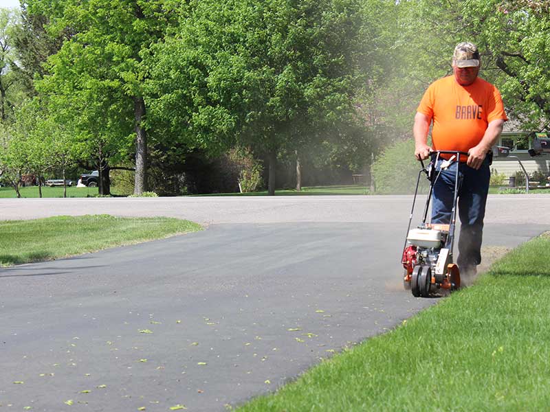 BravePro 10" Lawn Edger for Commercial Landscaping | Honda GX120 | Double-Sided Blade | Brave