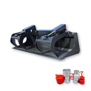 Includes quick-connect hydraulic couplers