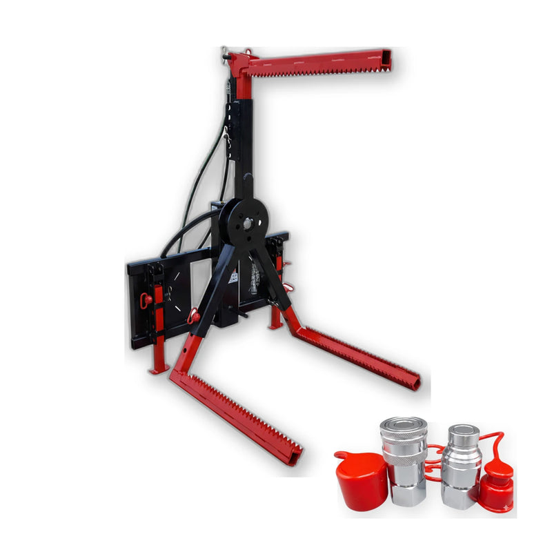 Includes quick-connect hydraulic couplers