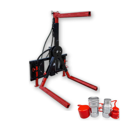 Includes quick-connect hydraulic couplers
