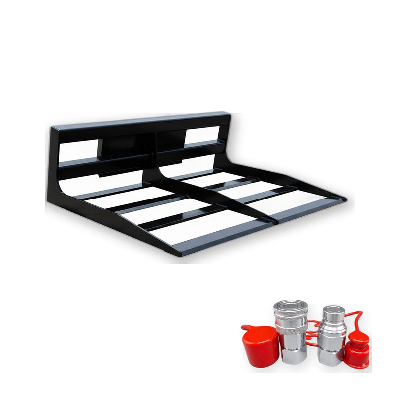 Includes quick-connect hydraulic couplers