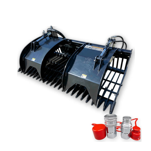 Includes quick-connect hydraulic couplers