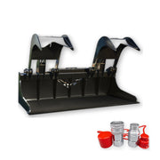 Includes quick-connect hydraulic couplers