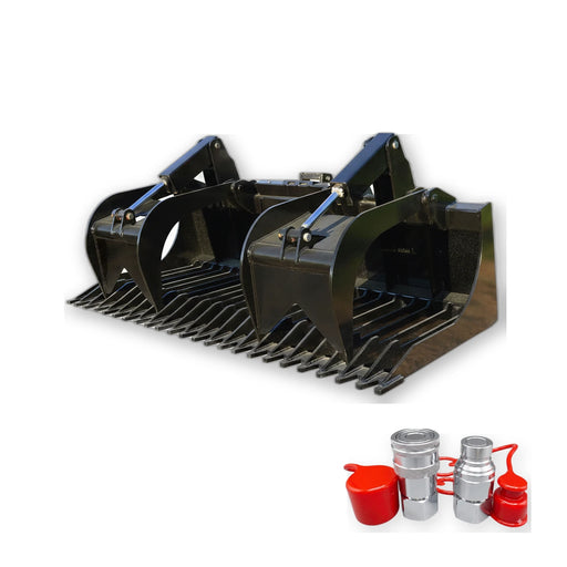 Includes quick-connect hydraulic couplers