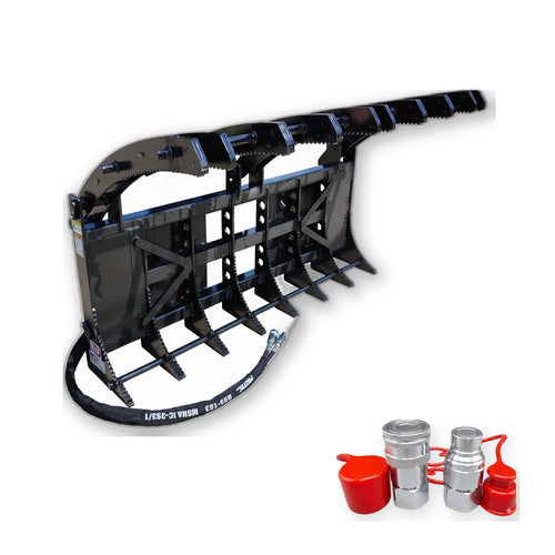 Includes quick-connect hydraulic couplers
