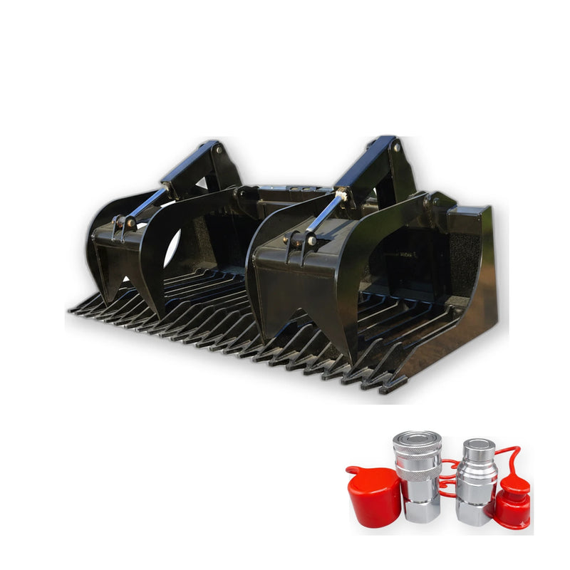 Includes quick-connect hydraulic couplers