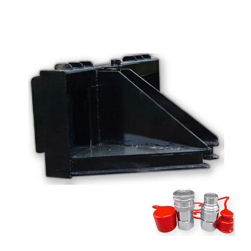 Includes quick-connect hydraulic couplers