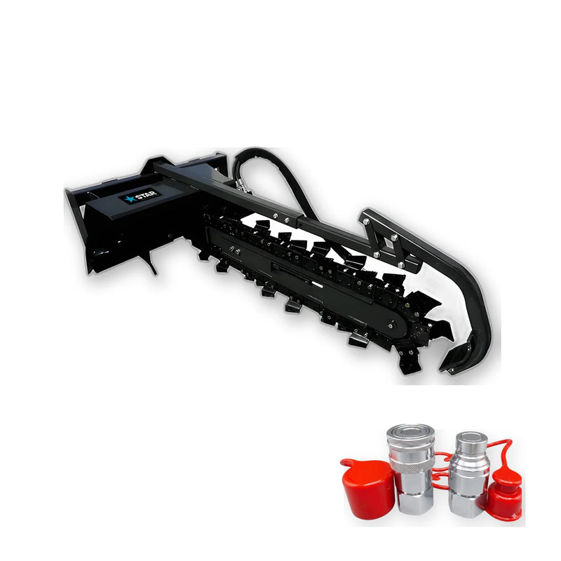 Includes quick-connect hydraulic couplers