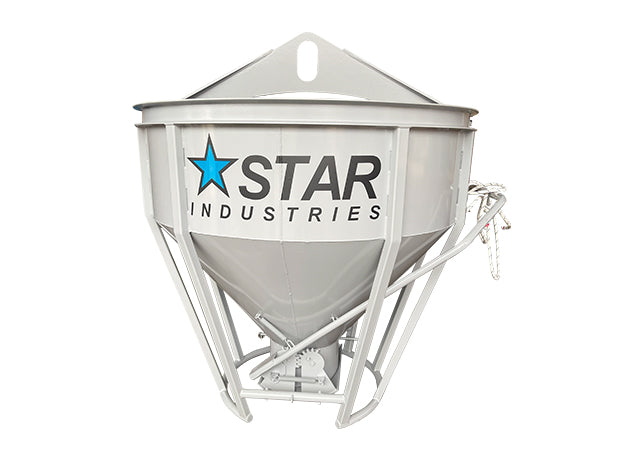 Concrete Bucket for Crane | 1.96 cu yd | 8,598 lb Capacity | ASME Compliant | Star Industries