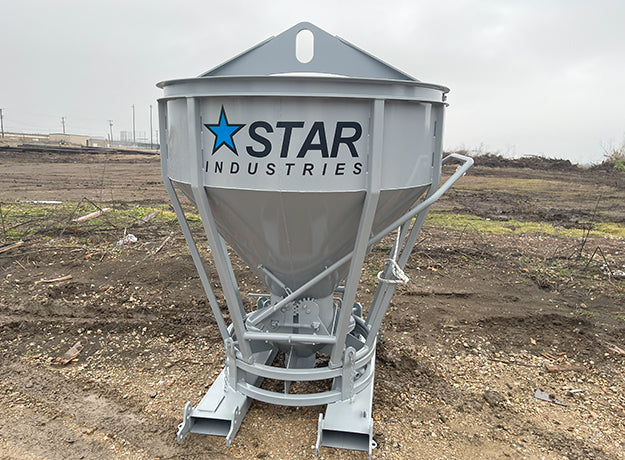 Concrete Bucket for Crane | 1.96 cu yd | 8,598 lb Capacity | ASME Compliant | Star Industries