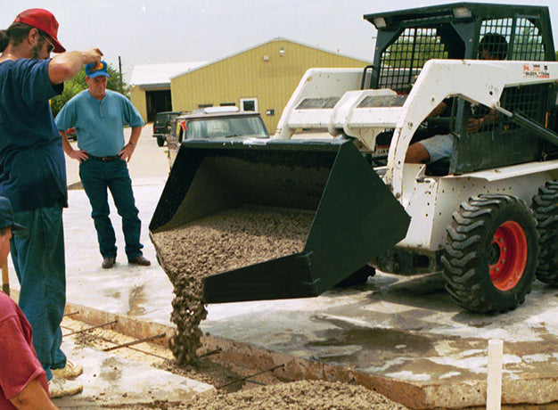 Concrete Placement Bucket for Skid Steer | 1/2-3/4 cuyd | Reinforced Steel | Adjustable Chute | Star Industries