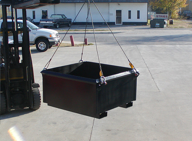 Crane Lift Box for Crane | 4,000 lb | 10-Gauge Steel | Four-Point Rigging | Star Industries