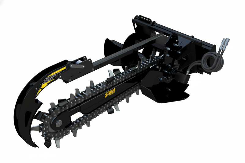 Bigfoot Trencher Attachment for a Skid Steer