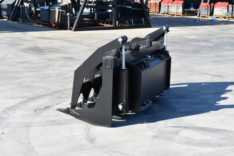 Vertical Grapple | Skid Steer Attachment | Hydraulic | 1-1/2" Independent Tines | 2" x 10" Cylinders | Quick Attach | 60"–84"