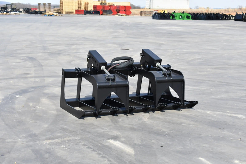 Medium Duty Root Grapple | Skid Steer Attachment | Hydraulic | Up to 50 HP | Independent Tines | 3/8" Steel | Quick Attach | 60"–72"