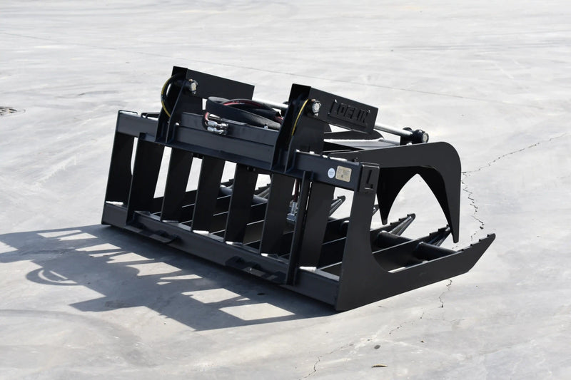 Medium Duty Root Grapple | Skid Steer Attachment | Hydraulic | Up to 50 HP | Independent Tines | 3/8" Steel | Quick Attach | 60"–72"