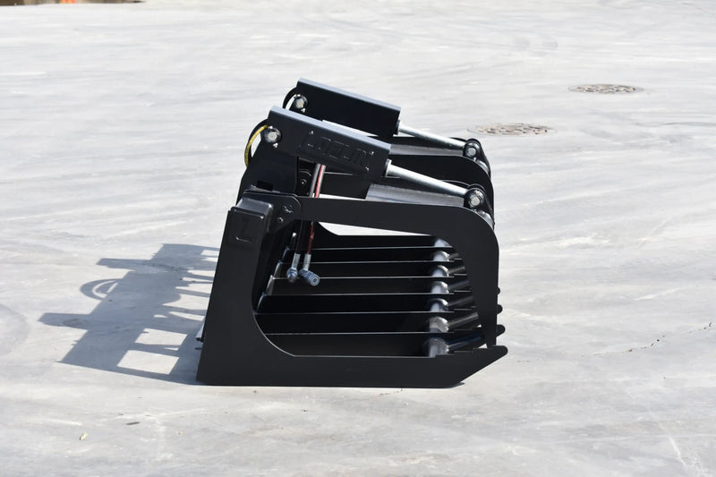 Medium Duty Root Grapple | Skid Steer Attachment | Hydraulic | Up to 50 HP | Independent Tines | 3/8" Steel | Quick Attach | 60"–72"