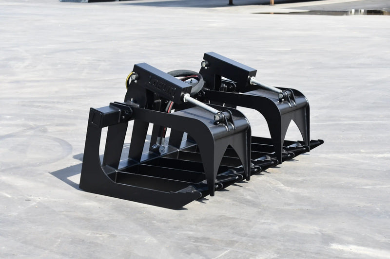 Medium Duty Root Grapple | Skid Steer Attachment | Hydraulic | Up to 50 HP | Independent Tines | 3/8" Steel | Quick Attach | 60"–72"