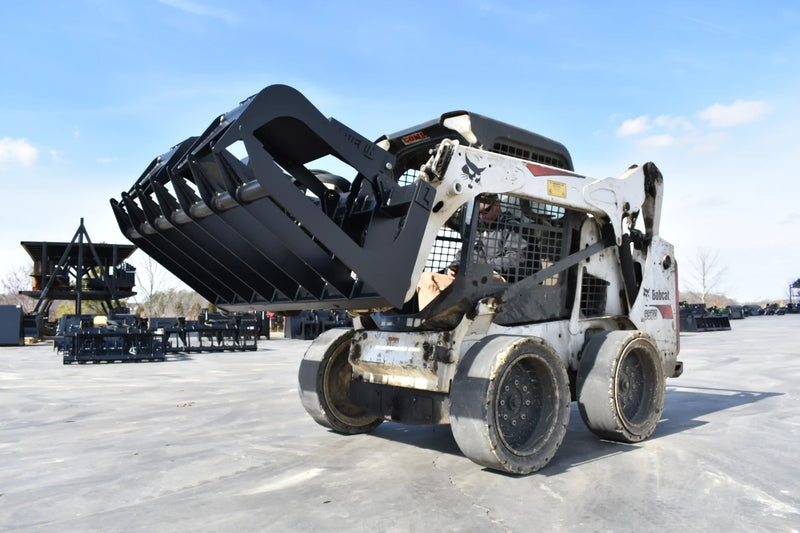 Medium Duty Root Grapple | Skid Steer Attachment | Hydraulic | Up to 50 HP | Independent Tines | 3/8" Steel | Quick Attach | 60"–72"