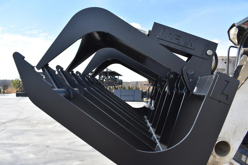 Medium Duty Root Grapple | Skid Steer Attachment | Hydraulic | Up to 50 HP | Independent Tines | 3/8" Steel | Quick Attach | 60"–72"