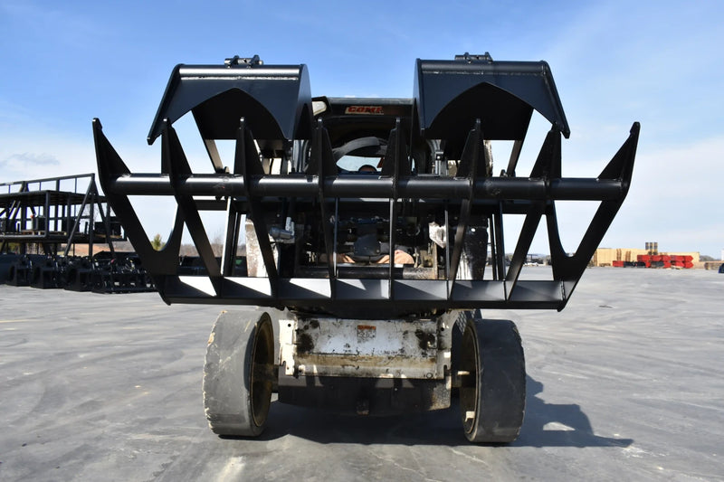Medium Duty Root Grapple | Skid Steer Attachment | Hydraulic | Up to 50 HP | Independent Tines | 3/8" Steel | Quick Attach | 60"–72"