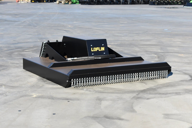 Brush Cutter | Skid Steer Attachment | Hydraulic | Bi-Directional | Forged Steel Blades | 1/4" Steel Deck | Low & High Flow | Quick Attach | 60" & 72"