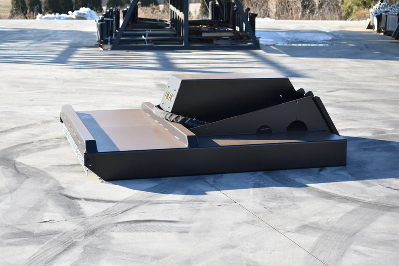Brush Cutter | Skid Steer Attachment | Hydraulic | Bi-Directional | Forged Steel Blades | 1/4" Steel Deck | Low & High Flow | Quick Attach | 60" & 72"