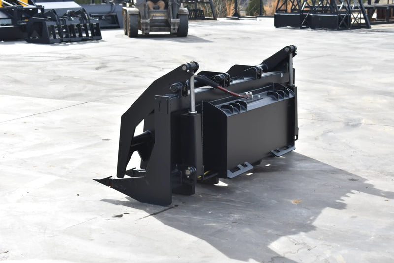 Heavy Duty Vertical Grapple | Skid Steer Attachment | Hydraulic | 1-1/2" Independent Tines | 2" x 10" Cylinders | Quick Attach | 72"–84"