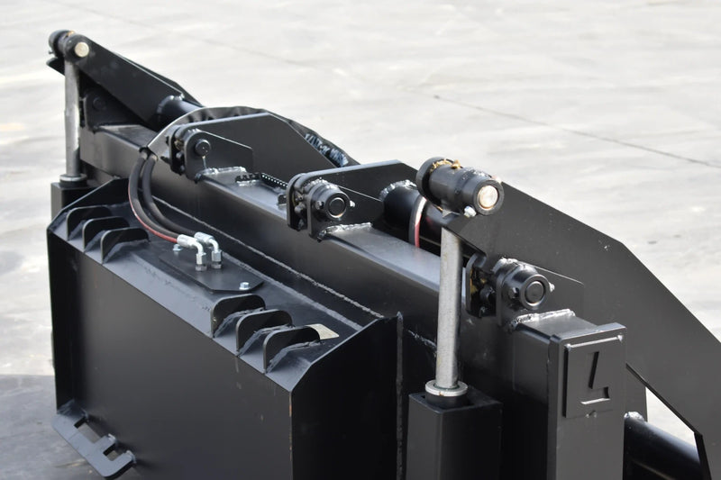 Heavy Duty Vertical Grapple | Skid Steer Attachment | Hydraulic | 1-1/2" Independent Tines | 2" x 10" Cylinders | Quick Attach | 72"–84"
