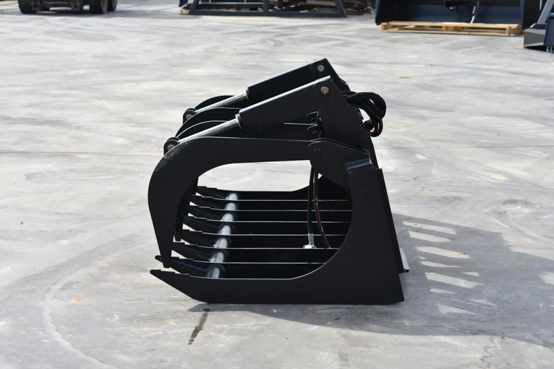 Standard Duty Root Grapple | Skid Steer Attachment | Hydraulic | Up to 75 HP | 9,500 lb Grapple Force | Independent Tines | 1/2" Steel | Quick Attach | 60"–84"