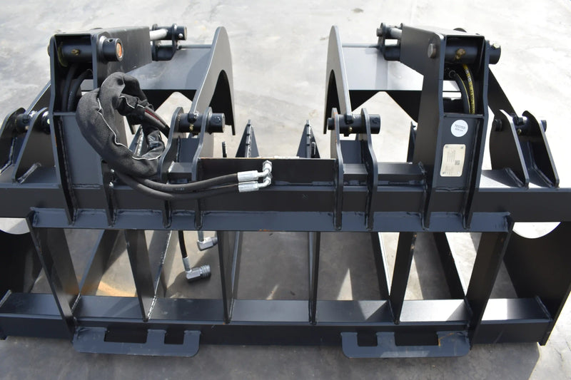 Standard Duty Root Grapple | Skid Steer Attachment | Hydraulic | Up to 75 HP | 9,500 lb Grapple Force | Independent Tines | 1/2" Steel | Quick Attach | 60"–84"