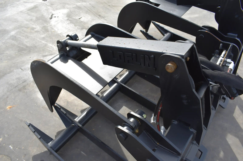 Standard Duty Root Grapple | Skid Steer Attachment | Hydraulic | Up to 75 HP | 9,500 lb Grapple Force | Independent Tines | 1/2" Steel | Quick Attach | 60"–84"