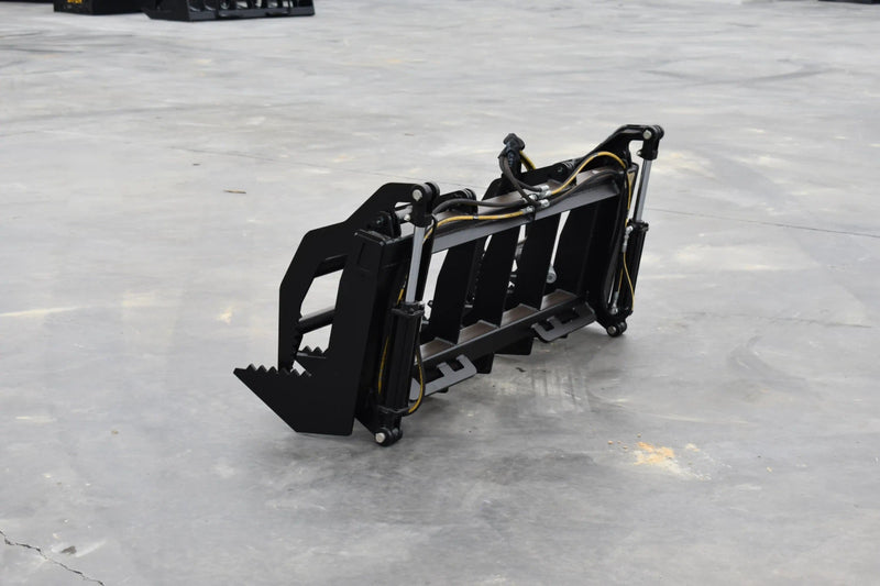 Vertical Root Grapple | Compact Tractor Attachment | Hydraulic | Independent Tines | 3/8" Steel | 9"–12" Tine Spacing | Quick Attach | 60"–72"