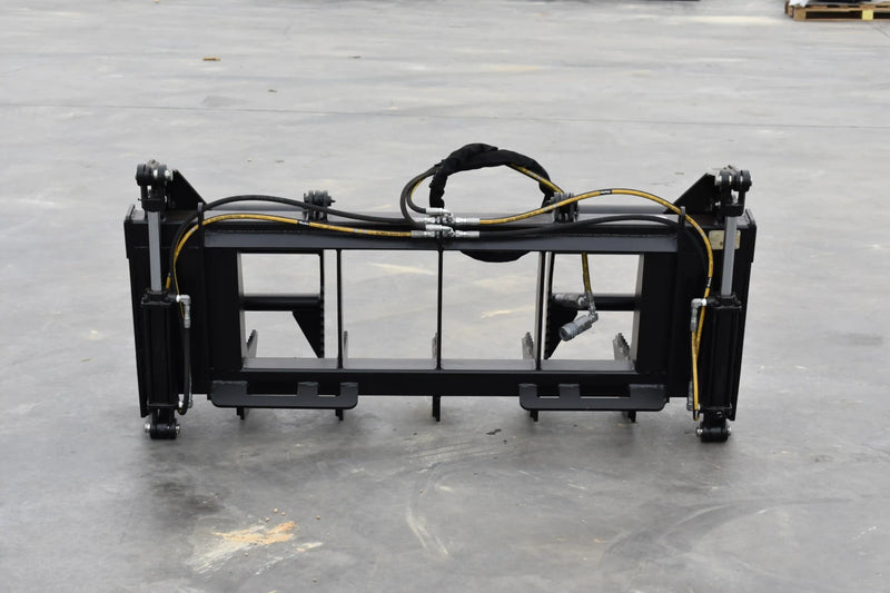 Vertical Root Grapple | Compact Tractor Attachment | Hydraulic | Independent Tines | 3/8" Steel | 9"–12" Tine Spacing | Quick Attach | 60"–72"
