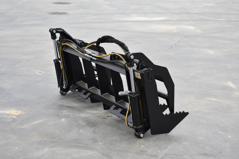 Vertical Root Grapple | Compact Tractor Attachment | Hydraulic | Independent Tines | 3/8" Steel | 9"–12" Tine Spacing | Quick Attach | 60"–72"
