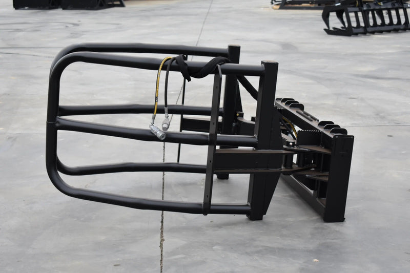 Skid Steer / Compact Tractor / Telehandler Bale Squeezer – Efficient Round Bale Handling for Livestock Operations