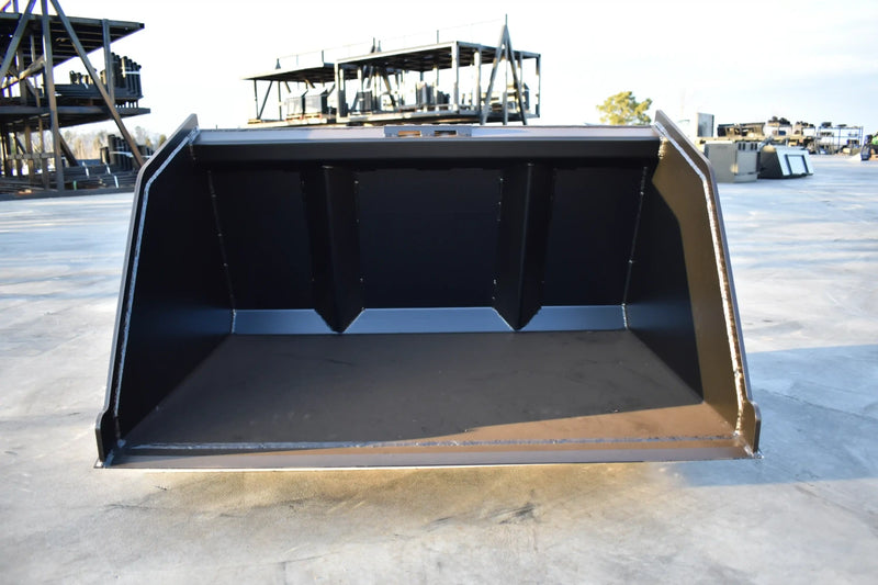 Litter Bucket | Mini Skid Steer Attachment | High Capacity | 3/16" Steel | 1/2" x 4" Cutting Edge | Wear Bars | Toro Dingo & Bobcat MT50 Compatible | 36"–54"